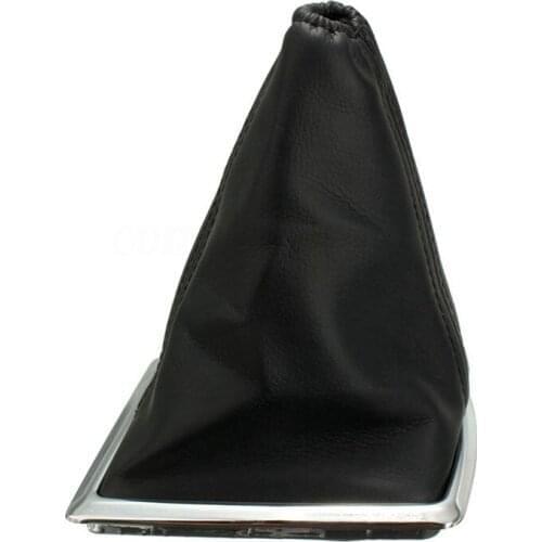 Black PU Leather Gear Gaiter Boot Knob Cover Handbrake For Ford Focus 2005-2012