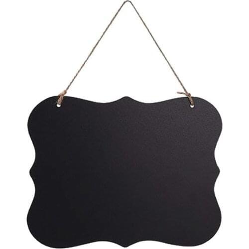 Rustic Chalkboard Hanging Signs Double Sided for standard Chalk Message Board fo