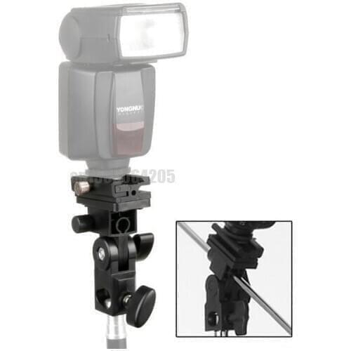 Flash Shoe Holder Swivel Light Stand Bracket Umbrella Mount B for 580ex 430ex 380ex sb600 sb800 or flash models with a trigger