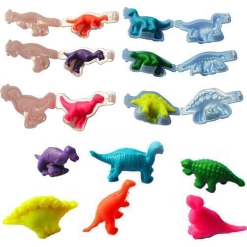 Dinosaur Plasticine Mould Tools DIY Clay Moulds Toy Kit Dough Modeling Clay Toys Y4QA