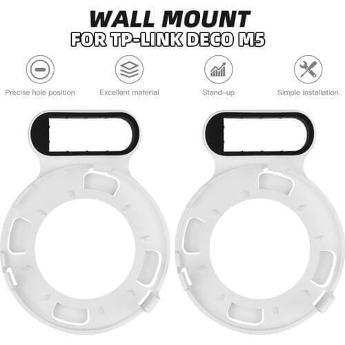 Wall Mount Holder for TP-Link Deco M5 Whole Home Mesh WiFi System Sturdy Wall Mount Bracket Ceiling for TP-Link Home WiFi Router