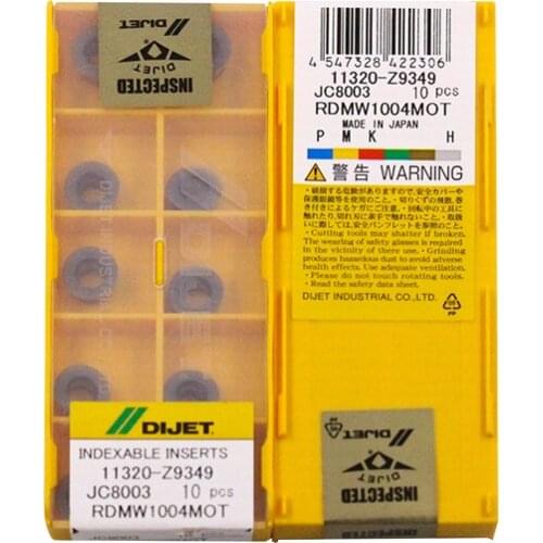RDMW1004MOT JC8003 100% DIJET Original carbide insert with the best quality 10pcs/lot free shipping