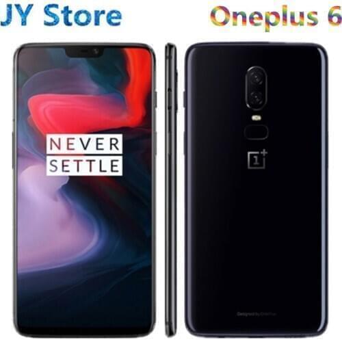 Original OnePlus 6 8GB 128GB Snapdragon 845 Octa Core AI Dual Camera 20MP+16MP Face ID Unlock Android 8 Smartphone Mobile phone