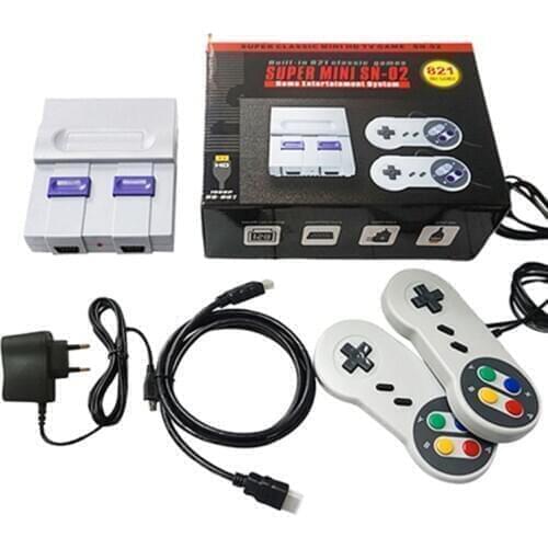 SUPER MINI NES Retro Classic Video Game Console TV Game Player Built-in 821 Games with Dual Gamepads XXUC