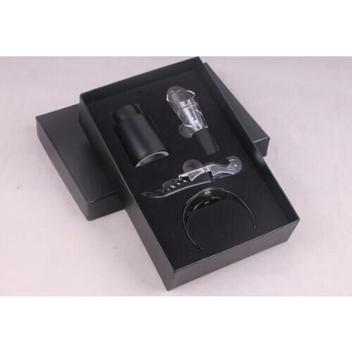 WOWSHINE Free shipping bar set Red wine table vacuum plug bottle opener set wine piece set opening gifts set
