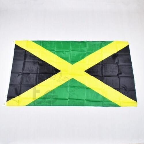 Jamaica 90*150cm jamaican flag Banner 3x5 Foot national flag for meet,Parade,party.Hanging,decoration