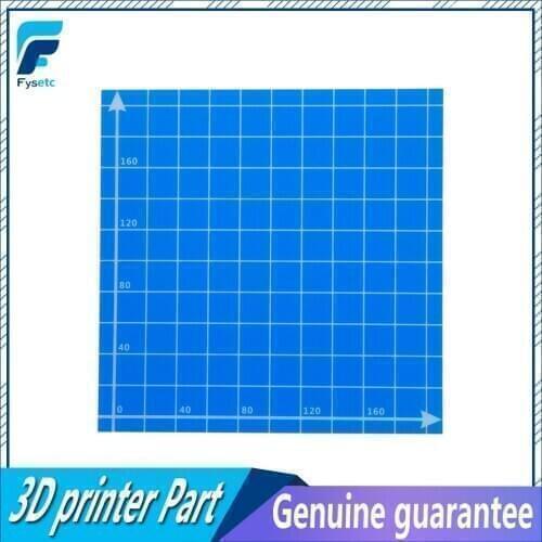 1pc 220x220mm Blue Frosted Heated Bed Sticker Coordinate Build Sheet Build Plate Form For Wanhao Anet A6 A8 Tarantula Ender 5