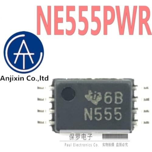 10pcs 100% orginal new programmable timer NE555PWR silk screen N555 TSSOP8 real stock