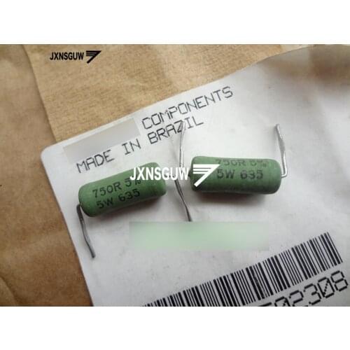 10PCS NEW Original PH BC 5% 5W750R green Resistance 5W 750R Film Resistor 750R 5W 750ohm Made in Brazil