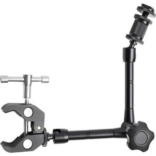 11 Inch Friction Articulating Magic Arm + Super Clamp for SLR LCD Monitor LED Flash Light Camera /LCD Monitor/LED Video Light