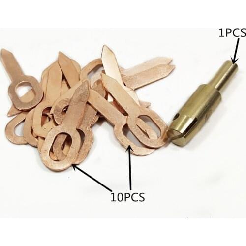 11pcs Washer Hook OT Dent Puller Electrode Chuck Dent Pulling Stud Welder Spot Welding Spotter Straight Pad Kit