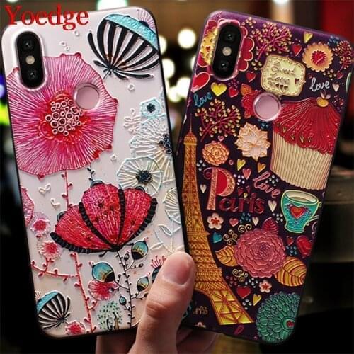 3D Emboss Case For Xiaomi Redmi Note 8 5 5A 6 7 9 Pro 8T 7A 8A Mi A1 A2 A3 Mi 10 9 8 Lite SE 9T F1 CC9 CC9e TPU Funda Back Cover