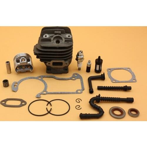 44.7mm Cylinder Piston Fuel Hose Filter Spark Plug Kit Fit For Stihl 026 MS260 Garden Chainsaw Spare Parts