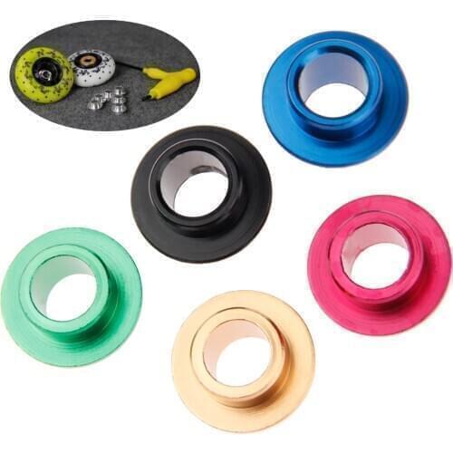 8Pcs Inline Skate Spacers Bearing Bushing For Roller Skates Powerslide Skating Spacer Parts Aluminium Alloy 5 Colors