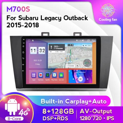 Android 11 Radio Multimedia Player For Subaru Outback 5 2014-2018 Legacy 6 2014-2017 GPS Navigation Carplay Auto 4G head unit