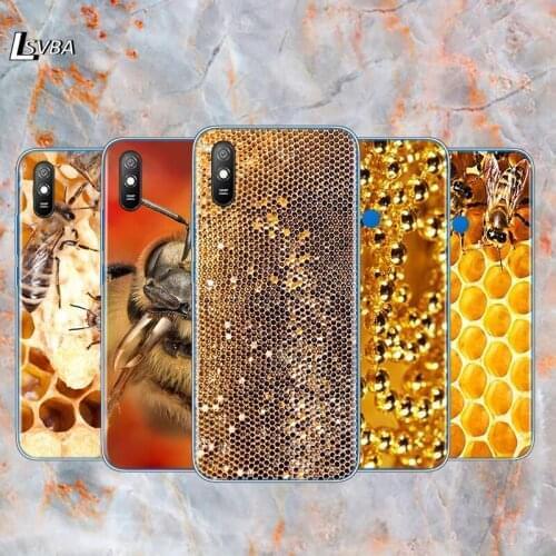 Golden honeycomb For Xiaomi Redmi K30 K30i K30S Ultra 10X 8 8A 7 6 K20 Pro 7A 6A S2 GO 5 5A 4X Plus Phone Cases