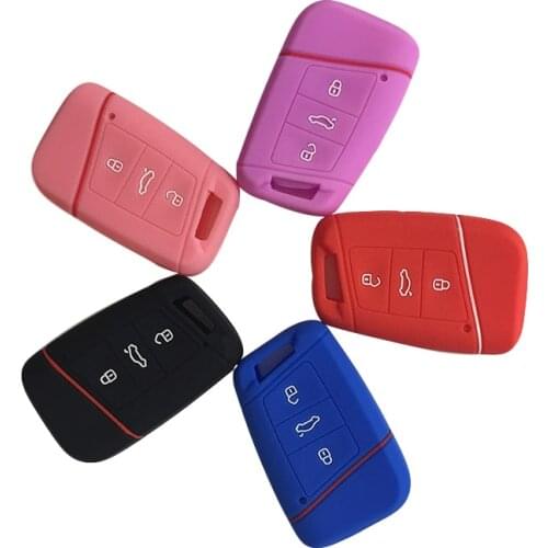 Key Case for Car for Volkswagen VW Golf 7 Mk7 Seat Ibiza Leon Altea for Skoda Octavia Magicar Key Fob for Volkswagen Keychain
