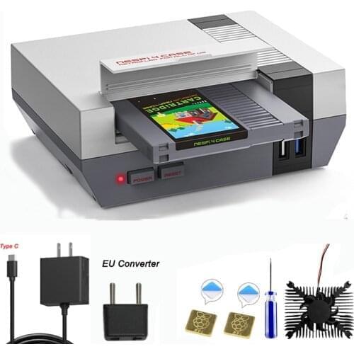 For Raspberry Pi 4 Model B (2GB, 4GB, or 8GB) RETROFLAG Raspberry Pi 4 Case NESPi 4 NESPi 4 CASE Support Safe Shutdown Function