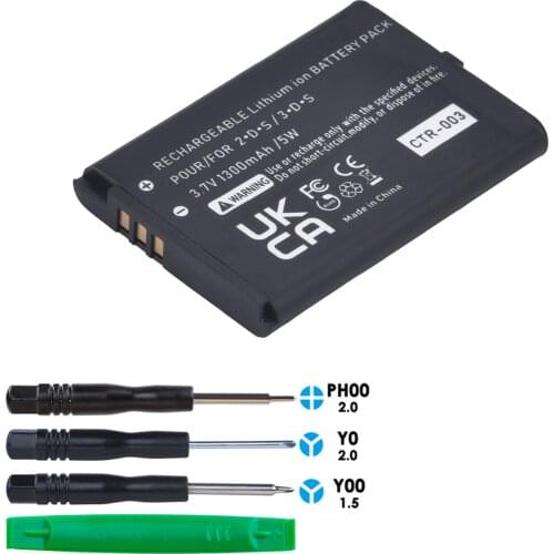 CTR-003 CTR 003 CTR003 3.7V 1300mAh 5Wh Rechargeable Battery for 3DS console internal Battery