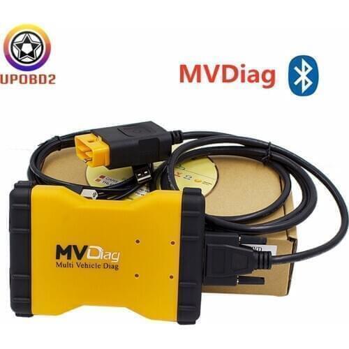 MVD Pro Mvdiag V3.0 OBD2 5V NEC Relay Bluetooth MVD Multi Vehicle Diag Diagnostic Tool 2016.00/W5.00.12/2017.1 OBD2 Scanner