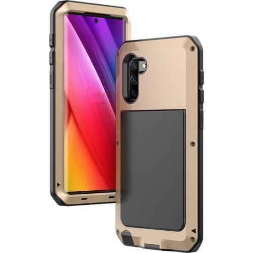For Galaxy Note10 Note10 Plus Shockproof Waterproof Heavy Duty Metal Armor Phone Case For Samsung Galaxy S10 S10Lite Cases