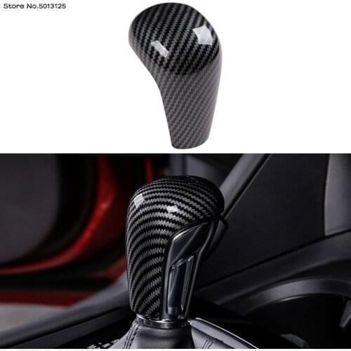 For Mazda CX30 CX-30 2020 2021 Car Gear Head Shift Knob Cover Gear Shift Collars Handbrake Grip Hand Brake Cover Accessories
