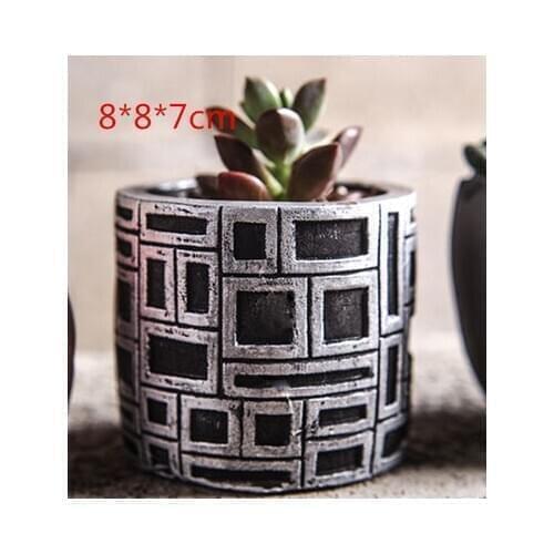 Geometry mold vase molds Silicone mold pots flower molds vases mould 3d moulds pot Cement mould silica gel concrete moulds