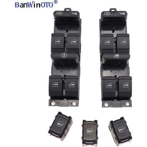 Window Panel Master Control Switch For VW Golf MK4 Jetta Bora Passat B5 Seat Leon Toledo Superb 2000 2001 2002 2003 2004 1J49598