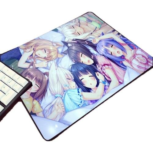 ACG Animation Game Lovely Girls Chocola Nekopara Mouse Pad Hot Anime Games Pattern So Cute Anime Girls Cat Pc Table Mat