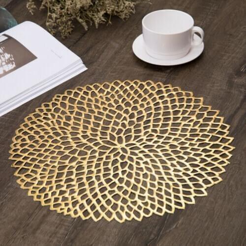 Round Coaster Insulation Table Mats Pads Plastic Table Placemat Non-slip Mats Tea Coffee Cup Place Mats Kitchen Home Decoration