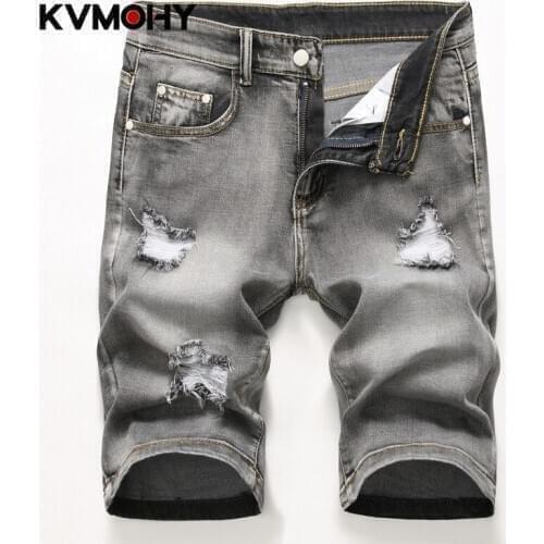 KVMOHY Mens Summer Jeans