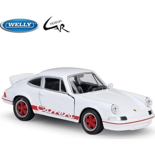 WELLY 1:36 Model Car Simulation Alloy Metal Toy Car Childrens Toy Gift Collection Model Toy Gifts 1973 Porsche Carrera RS