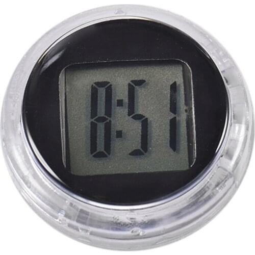 Upgrade Mini Digital Motorcycle Clock Durable Electronic Clock Electronic Watch LCD Display Digital With Self-Adhesive Bracket