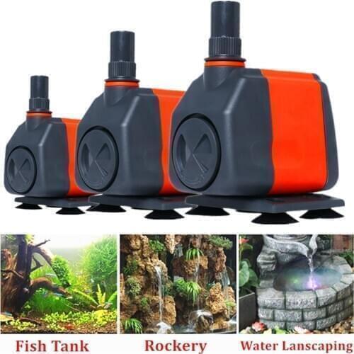 220V Aquarium Pump Submersible Water Pond Pump Electric Fish Tank Pond Mini Fountain Pump For Garden 5/18/26/45/50W