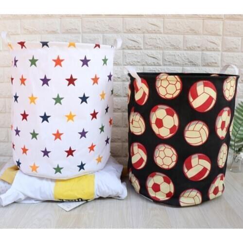 New Five stars waterproof Laundry Hamper Clothes Storage Basket Home decoration Foldable storage barrel kid toy organizer bucket