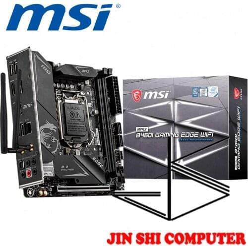 NEW MSI MPG B460I GAMING EDGE WIFI Supports 10th Gen Intel® Core™ LGA 1200 socket Supports DDR4 Memory, up to 2933 MHz(Max)