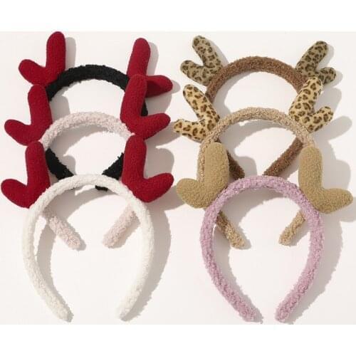 Fashion Deer Ear Headband for Women Soft Plush Hairbands Hair Hoops Holder Ornament Head Band Lady Fashion Hair Accessories