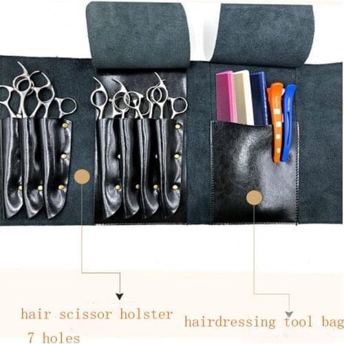Salon Barber Hair Cutting Scissors & Shears Holster Storage Bag Beauty Pouch