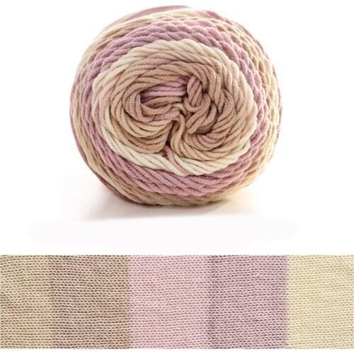 Rainbow Crochet Yarn Hand-Knitting Thread Diy Weaving Soft Multicolor DIY Comfortable Fadeless Cotton Balls Assorted Project