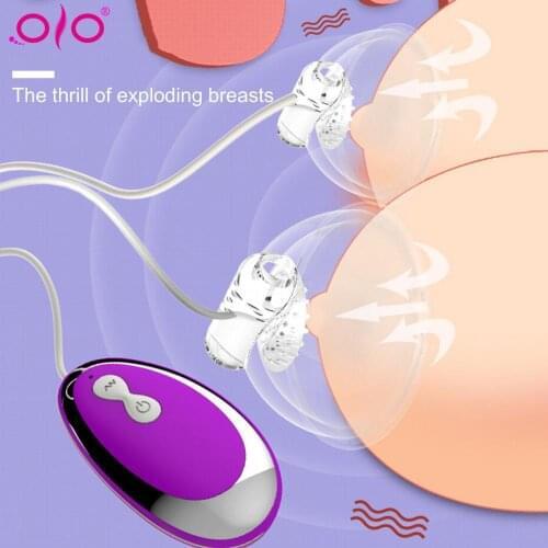 OLO 20 Modes Breast Stimulation Licking Vibrator Breast Enlargement Masturbator Breast Chest Massager Sex Toys for Women