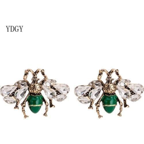 YDGY exaggerates the retro fashion temperament Earrings personality insect bee new earrings