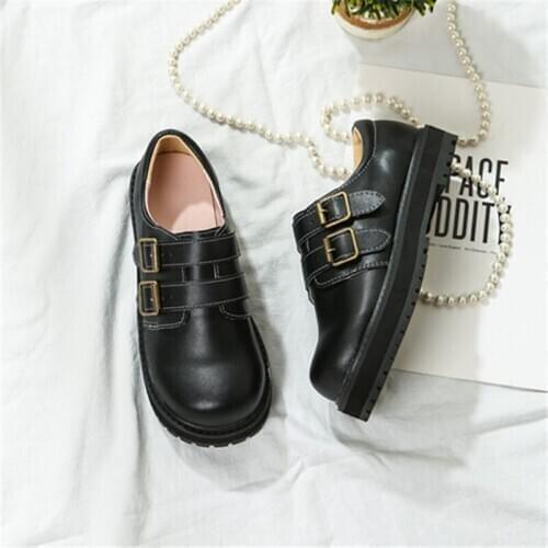 Mori female leather shoes Japanese literary retro thick bottom fashion cute doll shoes college style student shoes cos loli
