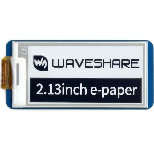 2.13inch E-Paper E-Ink Display Module for Raspberry Pi Pico, 250×122, Black / White, SPI