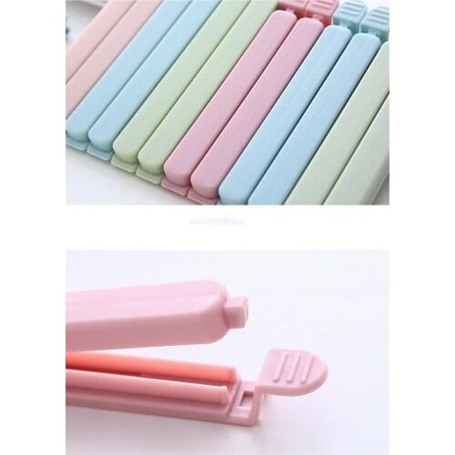 5pcs Portable Food Snack Seal Sealing Bag Clips Colorful Eco-Friendly Kitchen Gadgets Home Storage Tools