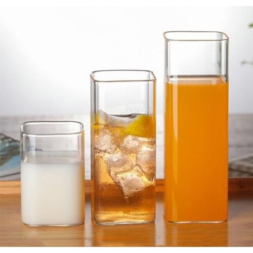 500ML Origami Style Glass Cup Transparent Tea Coffee Mug Ice Beer Cup Heat Resistant Insulated Glass Cup Creative Milk Juice Mug