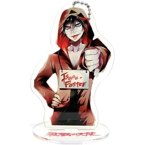 Height 9cm Angels of Death Anime Action Figure Toy Acrylic Keychain Decorative Ornaments