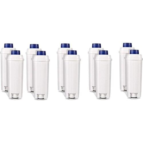 10PCS Coffee Machine Filter for DLSC002 with Activated Carbon Water Filter for Delonghi ECAM, Esam, ETAM