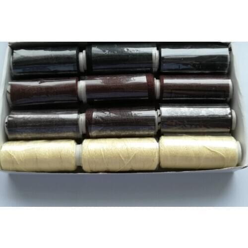 Wholesale 12pcs durable quality cotton Weaving thread / Thread for weaving Hair Extension Tools Hair accessory