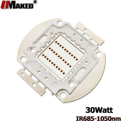 30W Infrared LED Chips IR 730-850-940-685-760-800-810-980-1050nm Launch tube LEDs camera Security light monitor led light beads