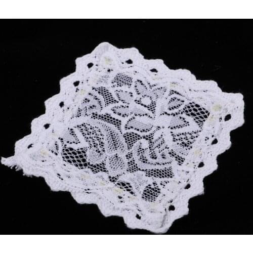 1:12 scale Dolls House Miniature Furniture Accessory Tabletop Desk Decoration Tablecloth Table Covers White